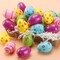 Printed Plastic Easter Eggs, 3 Inch, 30 Pack, Bulk Fillable Eggs for Easter Hunt Decor, Party Favor, Basket Stuffers, Classroom Prize, Supplies, Adult & Kid Party Toys for Gift